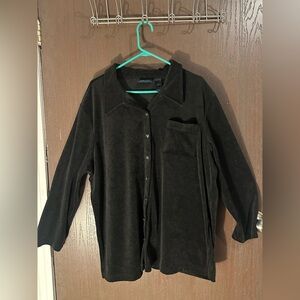 Liz Claiborne Black Velvet Top